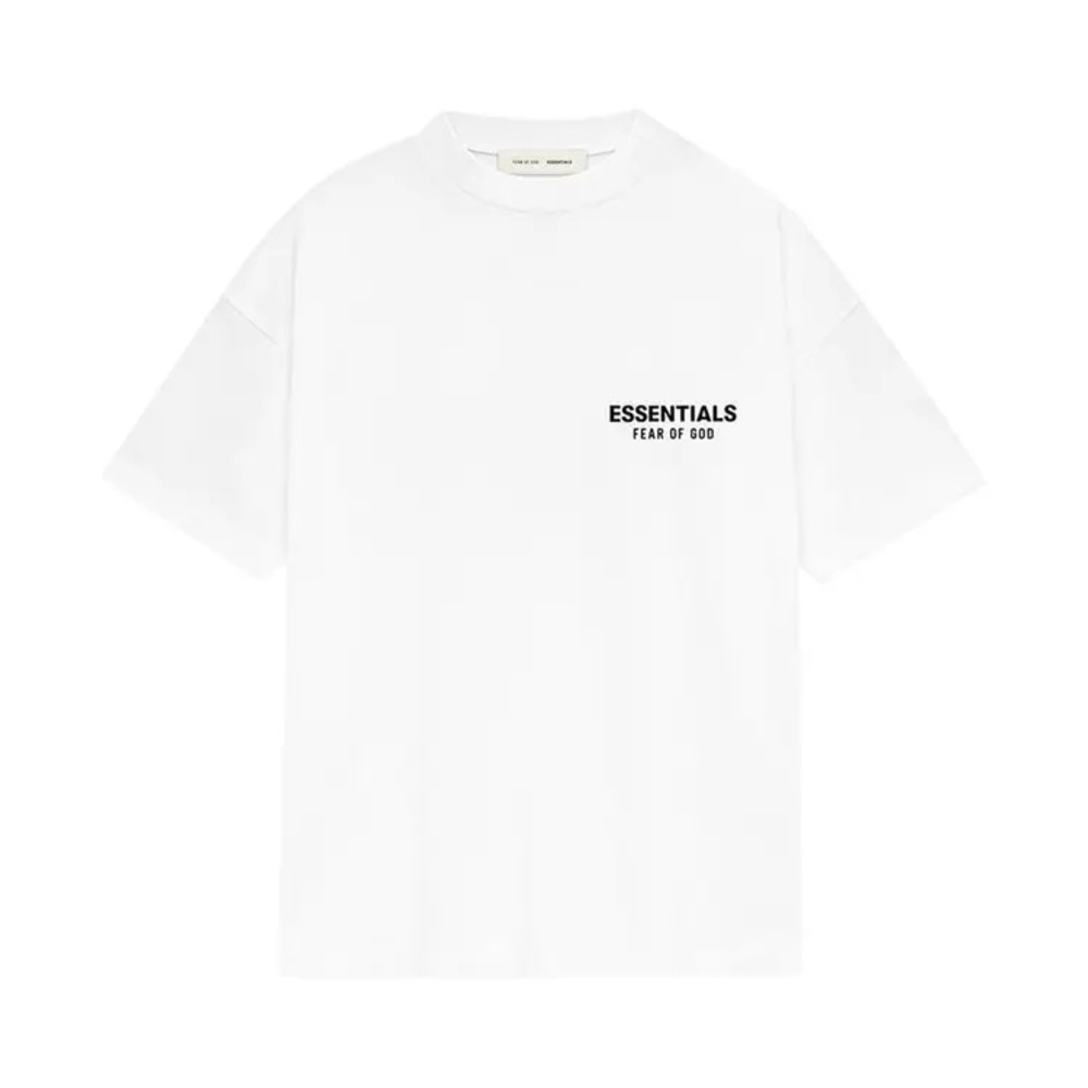 Essentials Bright White Short Sleeve Tee Classic Fit XS Classic Fit